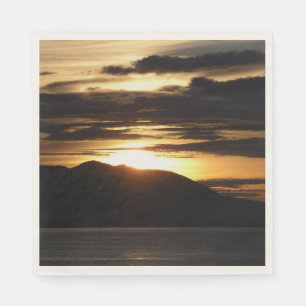 Servilleta De Papel Atardecer de Alaska III Hermosa Fotografía de Alas