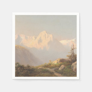 Servilleta De Papel Atardecer en las montañas - Carl Lafite
