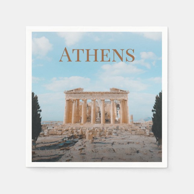 Servilleta De Papel Atenas Grecia (Anverso)