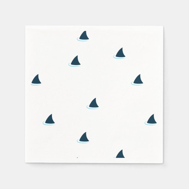 Servilleta De Papel ¡Atención de los tiburones! servilletas (Anverso)