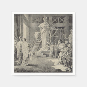 Servilleta De Papel Atenea en el Partenón