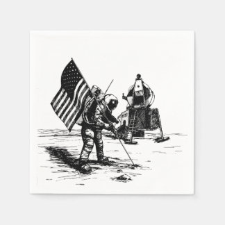 Servilleta De Papel Aterrizaje por luna