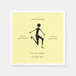 Servilleta De Papel Atleta keniana feliz cumpleaños