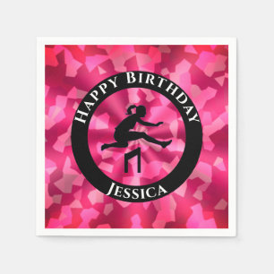 Servilleta De Papel Atletismo Femenino Camuflaje Rosa  