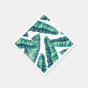 Servilleta de papel atractiva tropical