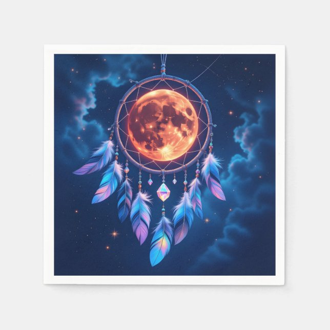 Servilleta De Papel Atrapasueños Eclipse Celestial (Anverso)