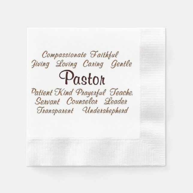 Servilleta De Papel Atributos del Pastor (Anverso)