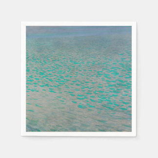 Servilleta De Papel Attersee, pintura de paisaje costero, Gustav Klimt
