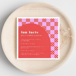 Servilleta De Papel Audaz Boda de la diversión del medio siglo