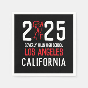 Servilleta De Papel Audaz Clase Moderna de Graduación 2025