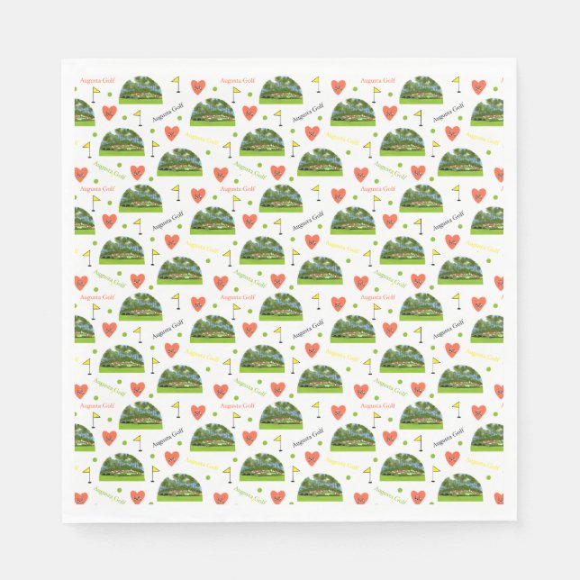 Servilleta De Papel Augusta Golf 12th Hole (Anverso)
