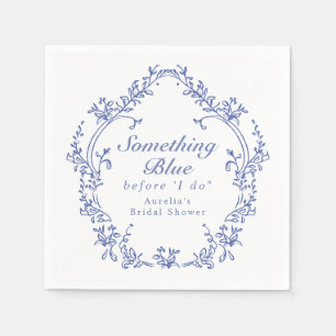 Servilleta De Papel AURELIA Chinoiserie Algo de ducha de novia azul