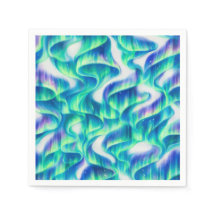 Aurora Boreal Patrón Abstracto