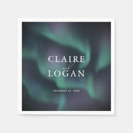 Servilleta De Papel Aurora Northern Lights Wedding