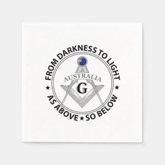 Servilleta De Papel Australia freemasonry sign