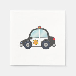 Servilleta De Papel Auto de la policía de personalizable
