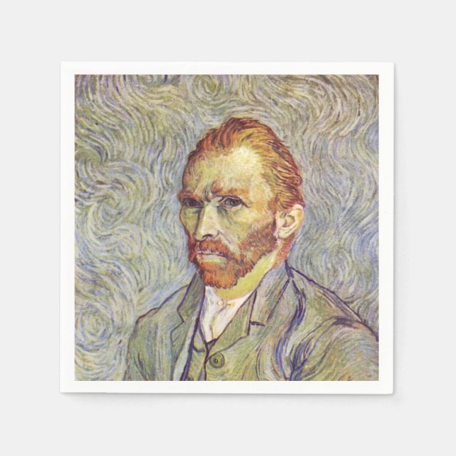 Servilleta De Papel Auto-retrato Vincent Willem van Gogh (Anverso)