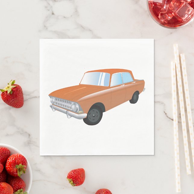 Servilleta De Papel Auto Retro Tan (Subido por el creador)