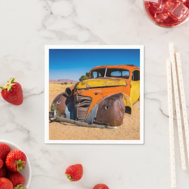 Servilleta De Papel Auto viejo y abandonado en Solitaire, Namibia (In situ)