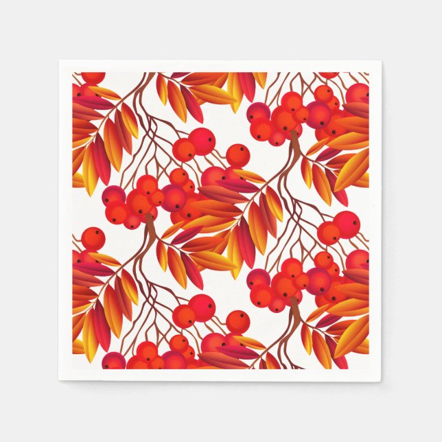 Servilleta De Papel Autumn Berries Napkins (Anverso)