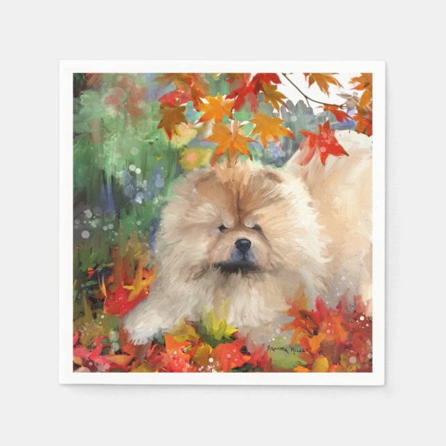 Servilleta De Papel AUTUMN BLISS Chow - servilletas de papel (Anverso)