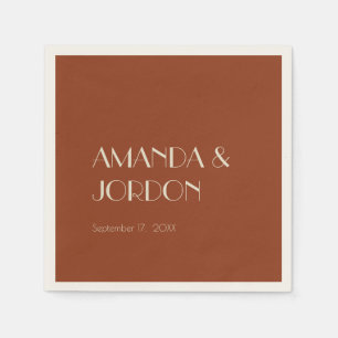 Servilleta De Papel Autumn Boho Deco   Cóctel Boda oxidado