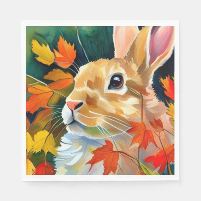 Servilleta De Papel Autumn Bunny (Anverso)