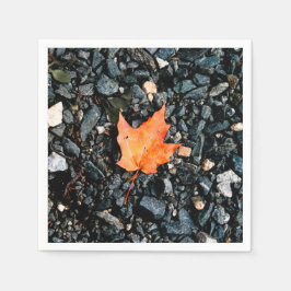 Servilleta De Papel Autumn Naranja Leaf