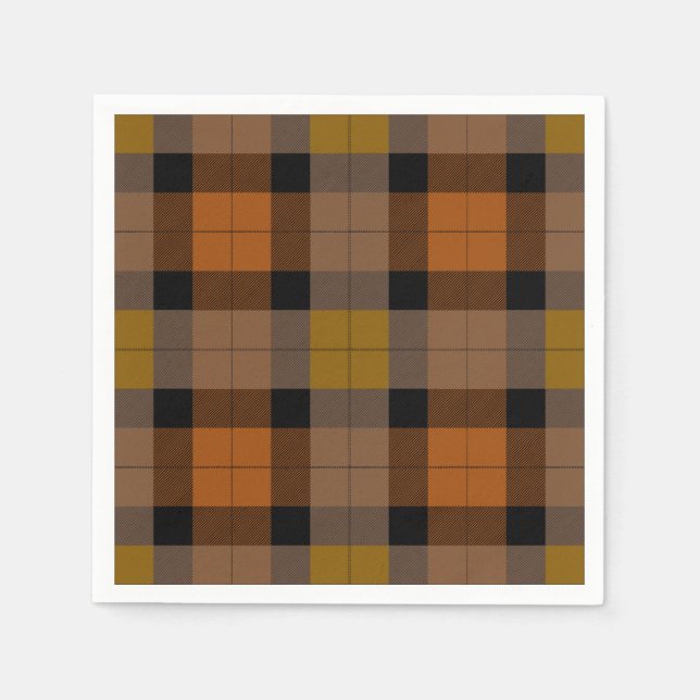 Servilleta De Papel Autumn Plaid (Anverso)