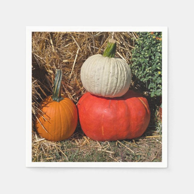 Servilleta De Papel Autumn pumpkins (Anverso)