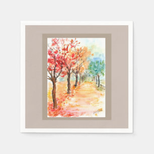 Servilleta De Papel Autumn Road