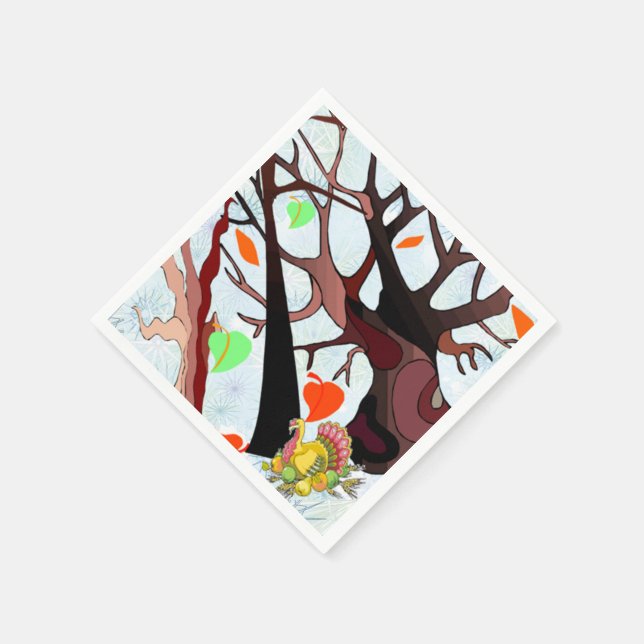 Servilleta De Papel Autumn Wonderland - (Borde)