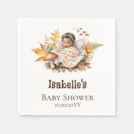 Servilleta De Papel Autumn Woodland Fairy Baby Shower