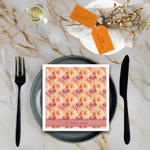 Servilleta De Papel Autums deja nombre personalizado del efecto Terraz