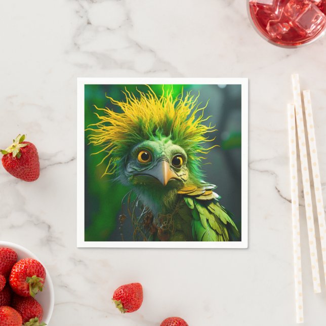 Servilleta De Papel Ave verde (In situ)