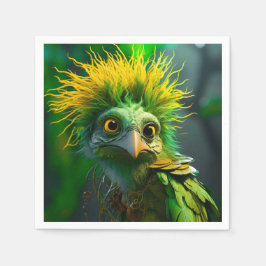 Servilleta De Papel Ave verde