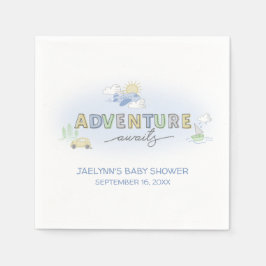 Servilleta De Papel Aventura a la espera de viajar - Personalizado