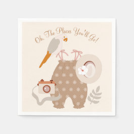 Servilleta De Papel Aventura a la pequeña ducha de ropa de bebé Boho