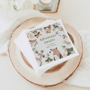 Servilleta De Papel Aventura a los animales de Woodland Ducha para beb