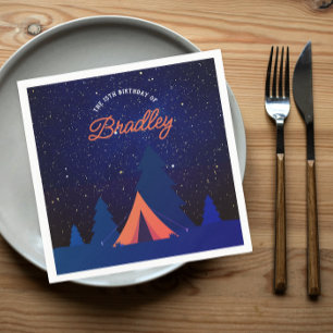 Servilleta De Papel Aventura al aire libre de camping cielo nocturno a