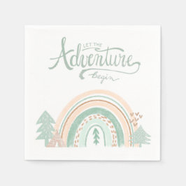 Servilleta De Papel Aventura arcoiris de Boho Woodland