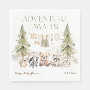 Servilleta De Papel Aventura en el Bosque Oh Chico Baby Shower
