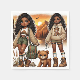 Servilleta De Papel Aventura y Senderismo de estilo