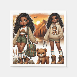 Servilleta De Papel Aventura y Senderismo de estilo