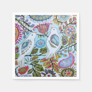 Servilleta De Papel Aves de papel I