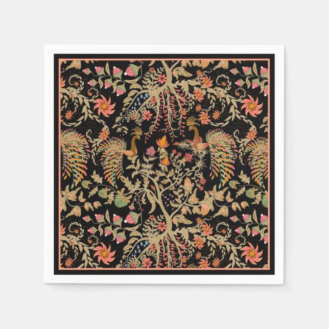 Servilleta De Papel Aves del paraíso (Anverso)