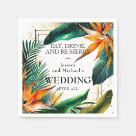 Servilleta De Papel Aves divertidas del paraíso