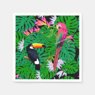Servilleta De Papel Aves tropicales