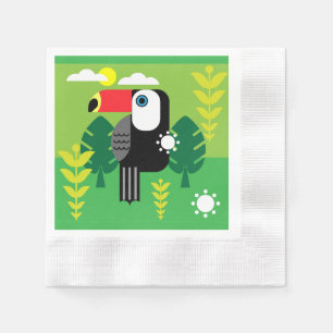 Servilleta De Papel Aves Tropicales Turcas