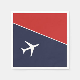 Servilleta De Papel Aviación piloto de aviones Funky White